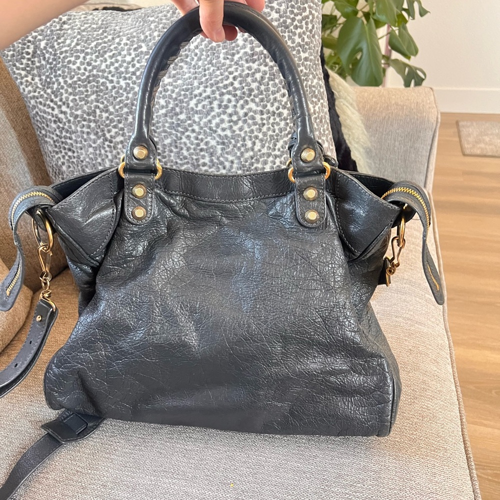 Balenciaga Classic 12 Gold Hardware Gray Velo City Bag - Picture 2 of 12